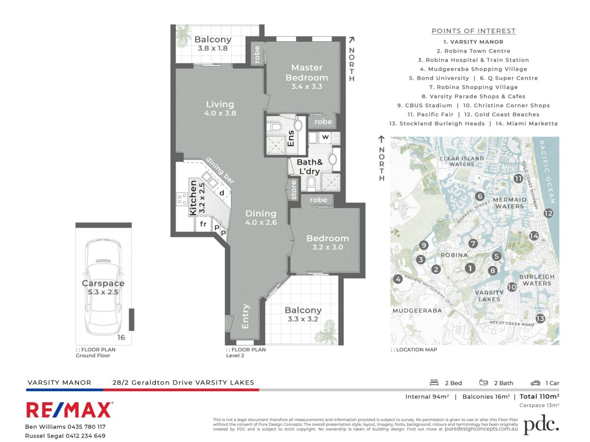 28/2 Geraldton Drive Varsity Lakes Queensland Unit for Sale RE/MAX